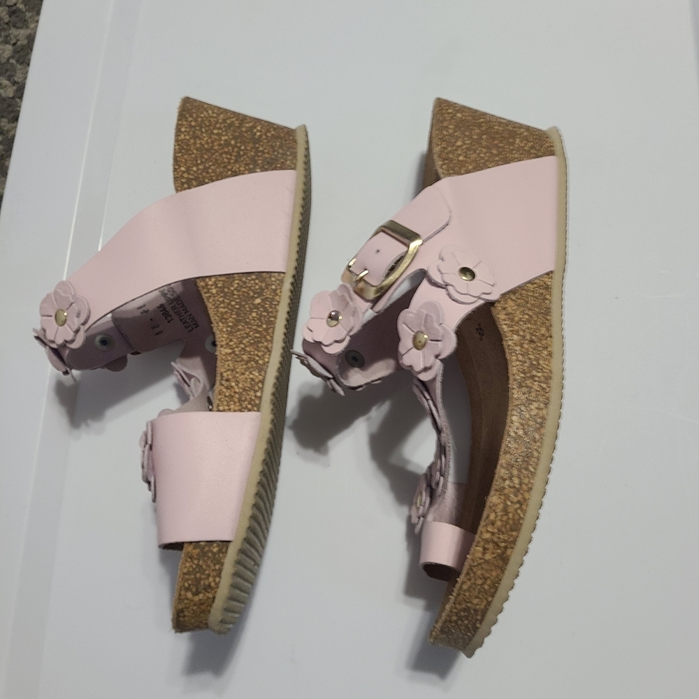 Autenti Pink Floral Women's Sandals Leather Spain‎ - Picture 13 of 16
